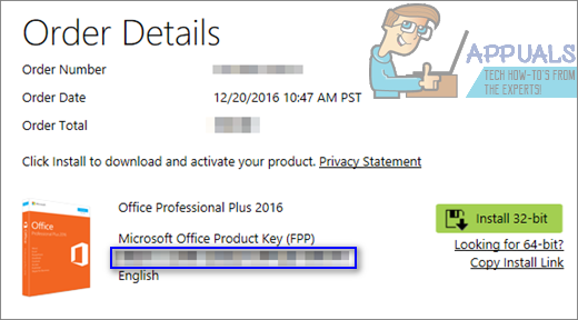how to find product key for microsoft office