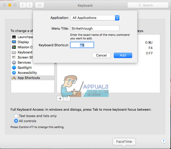 shortcut for insert cell in excel mac