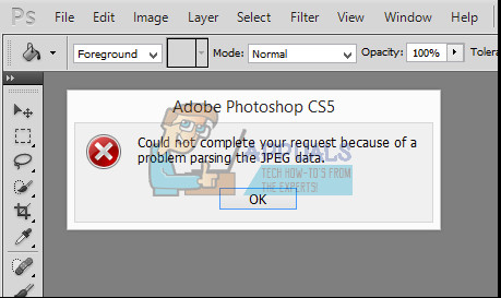 Ошибка could not complete your request because of a program error фотошоп