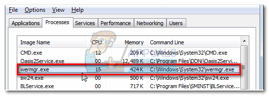 Wermgr exe ошибка приложения как устранить windows 7