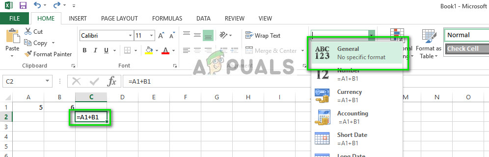 excel formatting formula not working