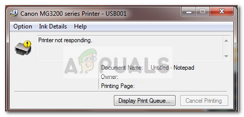 canon mp640 printer not responding wireless