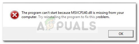 Fix Msvcp140 Dll Is Missing Appuals Com