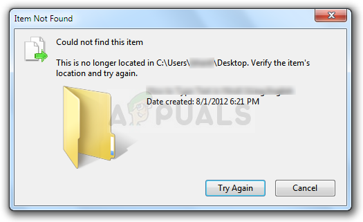 can t delete folder on desktop