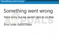 Fix: Windows 10 Update Error 0x800706be - Appuals.com