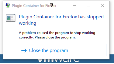 firefox not responding plugin container