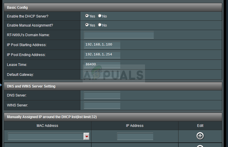 Enable Manual Assignment
