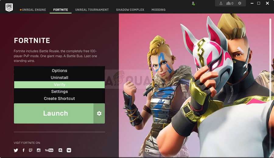 Fortnite Launcher - Verify