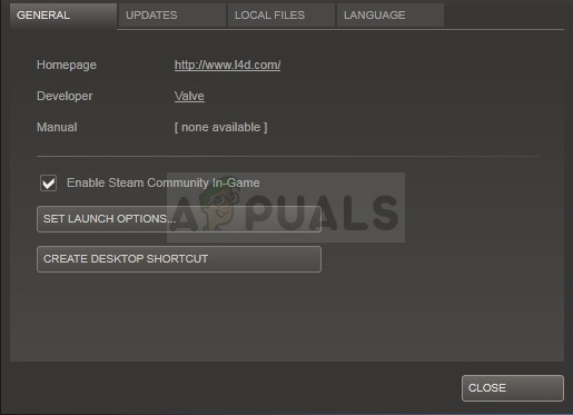 Steam - Set launch options