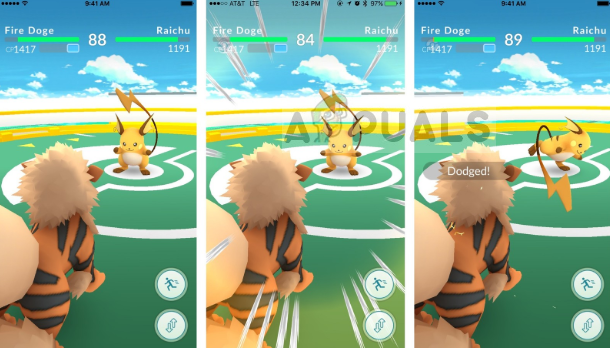 Battling the next pokemon in a gym battle