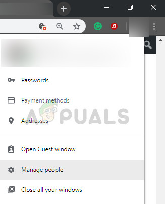 Removing user profile in Chrome
