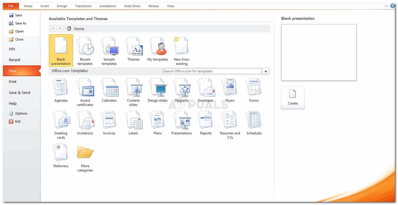 create template in powerpoint