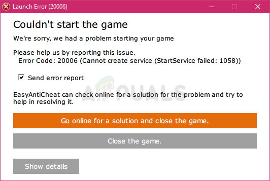 (1058) ERROR_SERVICE_DISABLED
