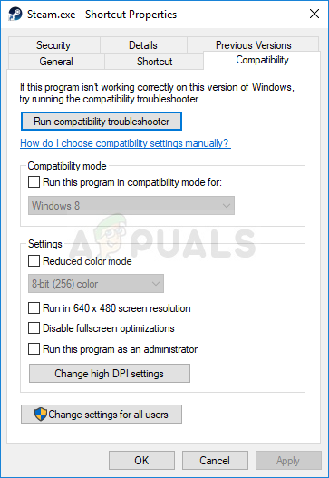 Run this program as an administrator - Steam