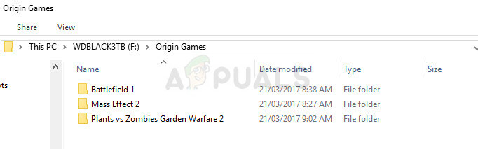 origin multiple game folders