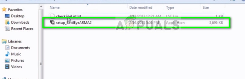 Running setup_BattlEyeARMA2 on Windows 10