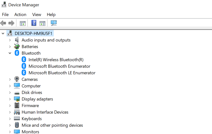 bluetooth on windows 10