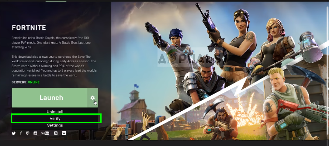 Verifying games to reinstall BattlEye