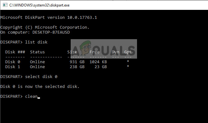 Cleaning drive in Windows 10