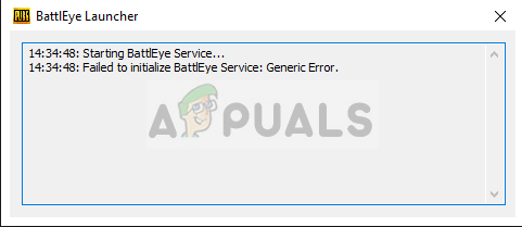How To Fix Failed To Initialize Battleye Service Generic Error Appuals Com