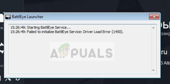 How To Fix Failed To Initialize Battleye Service Driver Load Error 1450 Appuals Com