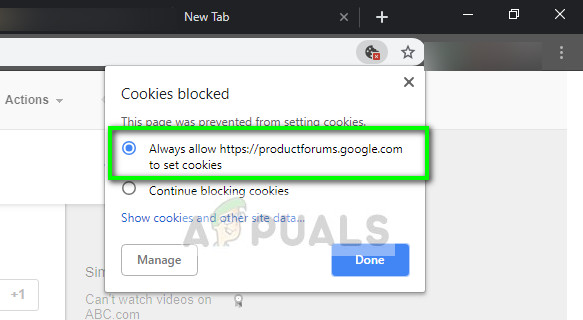 Enable Third party cookies in Chrome