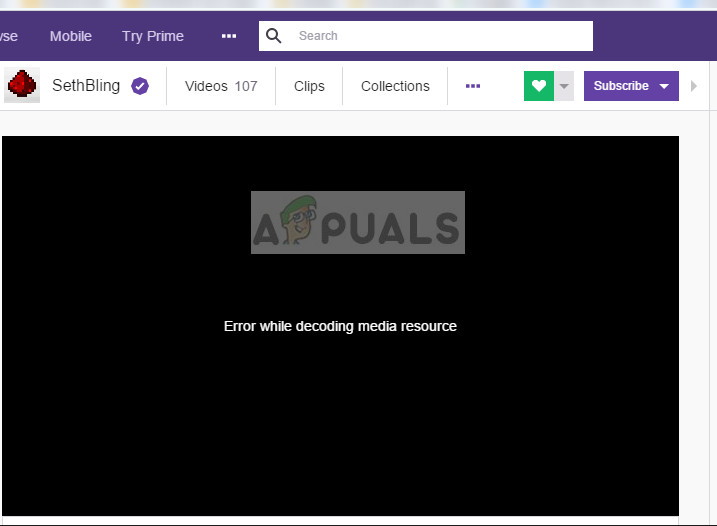 How to fix 3000 Media resource decoding error