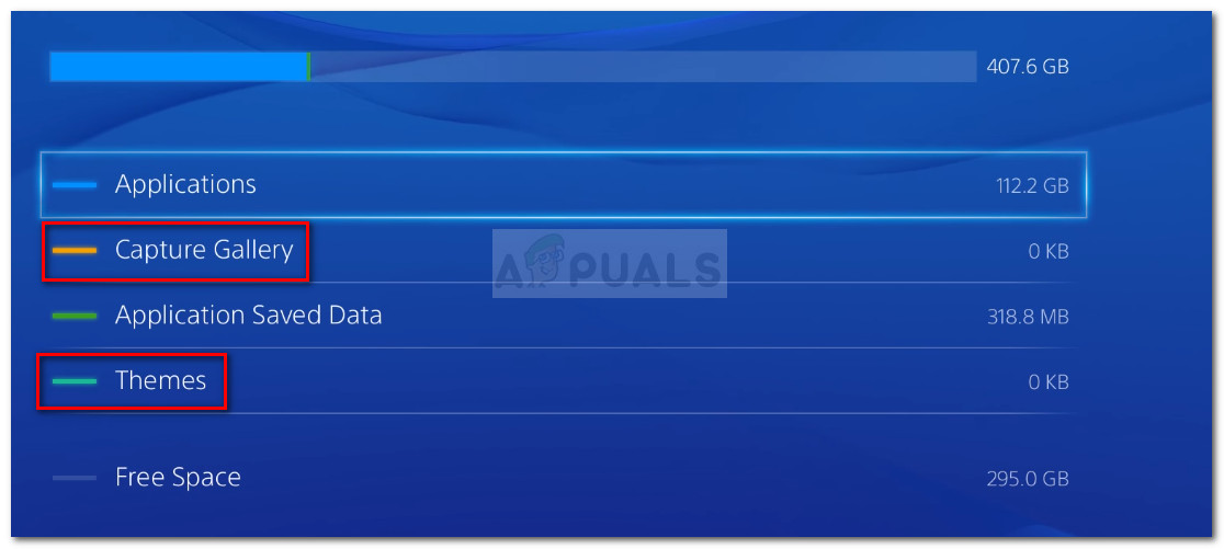 Deleting capture gallery and themes