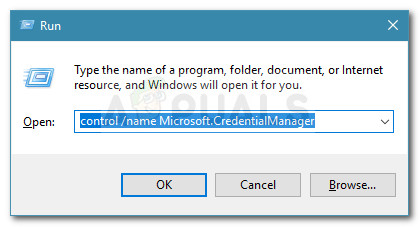 Run dialog: control /name Microsoft.CredentialManager
