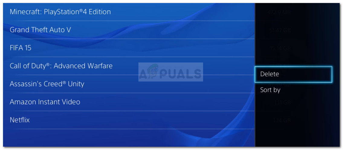Deleting every unnecessary application