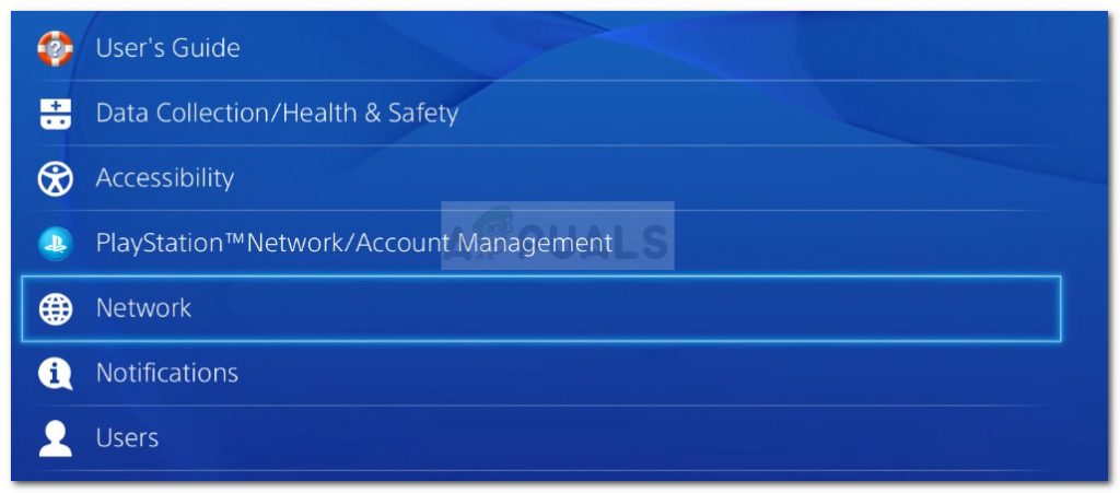 Acess Network Settings