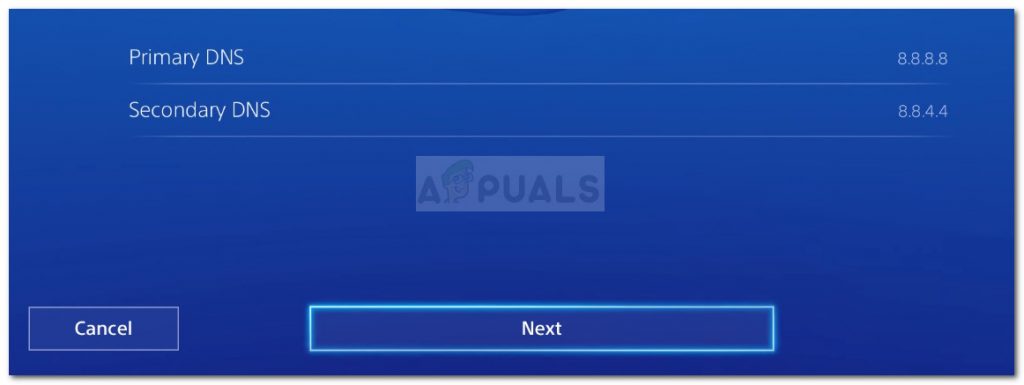 Changing the Primary and Secondary DNS