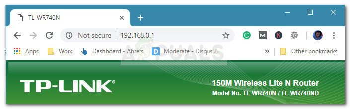 Acess your Router's settings