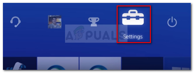 Accessing the Settings menu
