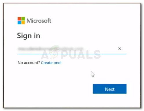 Sign in to Microsoft account