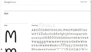 Example of Google Font