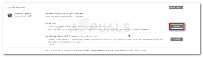 Updating iTunes on Mac