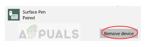 Unpairing Surface Pen