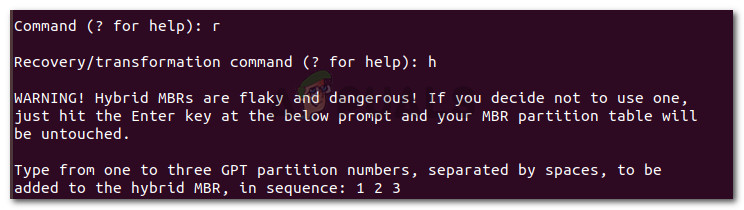Establishing the three partition numbers