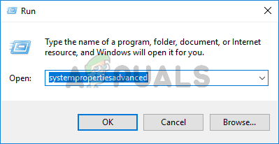 Type systempropertiesadvanced in run