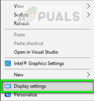 Display Settings - Desktop