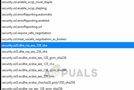 Disabling SSL3 on Firefox