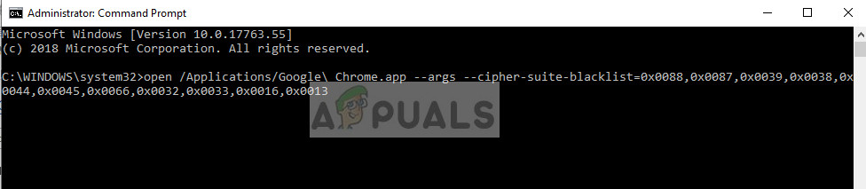 Disabling SSL3 in Google Chrome