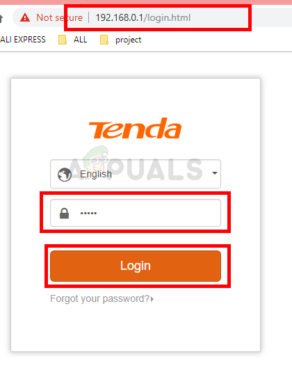 Write the Username and the password