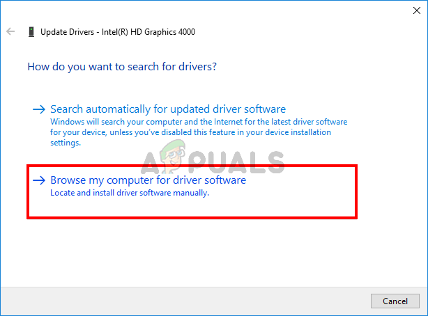 Manually updating drivers