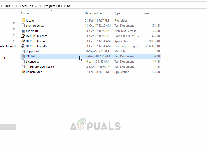 Manually removing LOG file