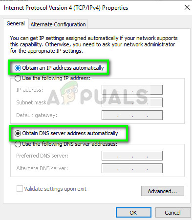 Enabling DHCP service 