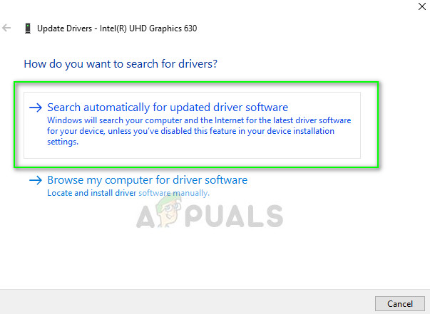 Searching automatically for latest drivers