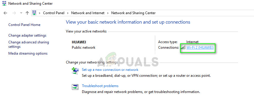 Selecting your connection