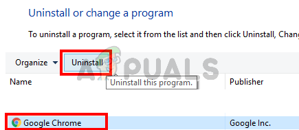 Uninstalling Chrome